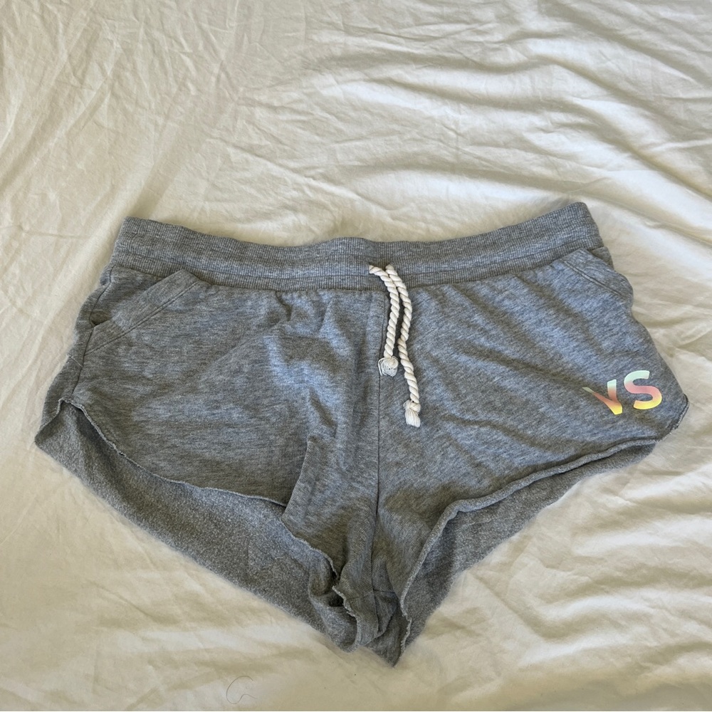 Victoria’s Secret lounge booty shorts with logo